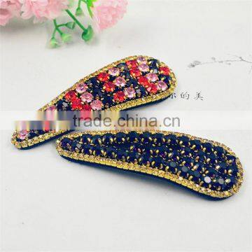 Hot New Fresh Wind Latest European And American Retro Simple Little Hair Clips With Full Stone photo-3
