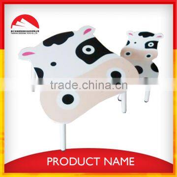 Wooden Cartoon Cowabunga Child Study Table and Chair photo-5