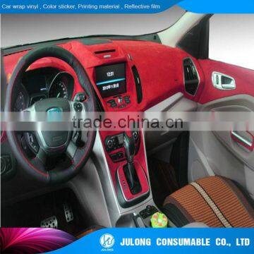 Cpaster soft suede pvc sticker\velvet fabric suede vinyl film dark blue 1.35*15m