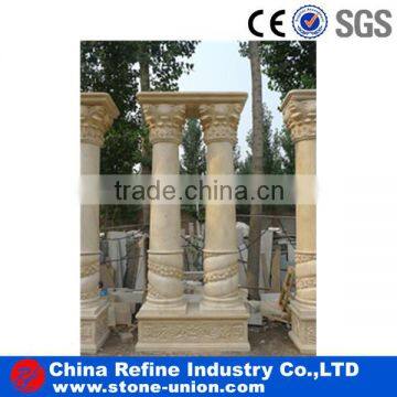 stone column with excellent sculpture