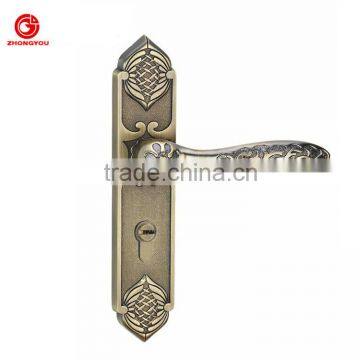 glass art deco door handlessets 2076-A112