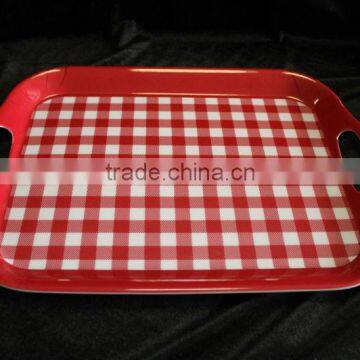 14 inch melamine food trays with handles