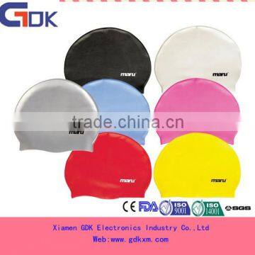 Funny Printing Silicone Swim Cap for Ear Protection photo-3