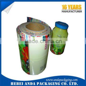 Beverage Bottle PVC Shrink Film Sleeve Label Roll/PET Shrink Bottle Label Film photo-2