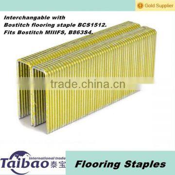 15 GA 1/2-INCH CROWN FLOORING STAPLES, Electro Galvanized,made in China