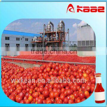 High quality whole set tomato paste processing equipments include washing,crushing,sterilizing,filling machine