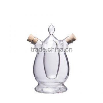 Borosilicate glass oil and vinegar bottle, 350ml.