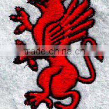 small lion logo embroidery design custom clothes patches