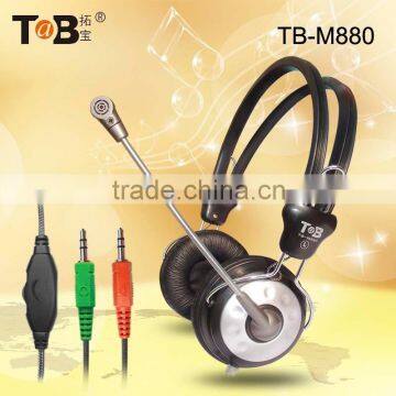 Alibaba China New products computer headphone & earhpone with detachable cable,headphone laptop with mic