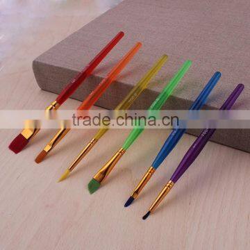 6 Pieces Wholesale Professional Nylon Artist Painting Brush Manufacturer Quality Choice