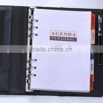 Cheap gift leather portfolio with notepad