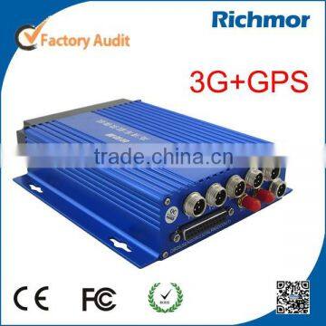 Richmor 3g remote viewing stand alone mobile car dvr recorder for school bus truck fleet management