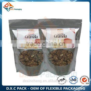 Biodegradable Rice Paper Stand Up Pouch With Window For Snack Food photo-3