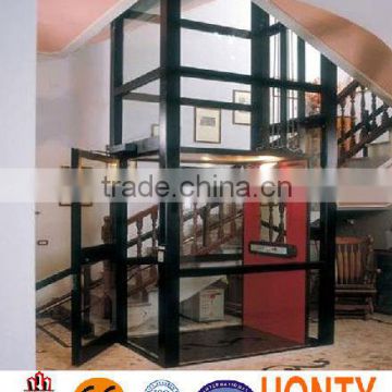 lead rail type hydraulic cargo lift outdoor lift elevators