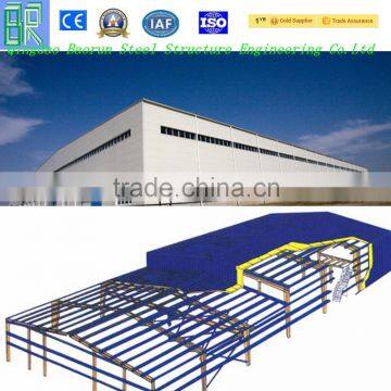 Steel structure car garage workshop materials