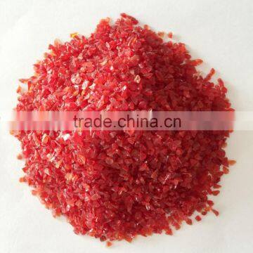 China Crimson Decoration Glass Sands