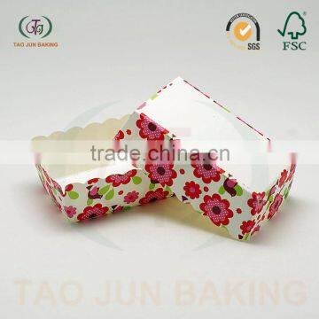 Rectangle Shaped Disposable Cake Baking Cups Cupcake Liners Paper photo-2