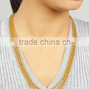 Bollywood Indian Style Amazing Gold Plated 3 Line String Set photo-2