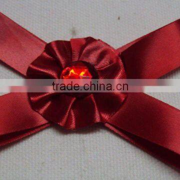 Satin ribbon flower bow