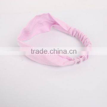 Turban Women Sport Elastic Head Band Yoga Stripe Hair Band for Relax or Shower photo-2