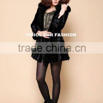 Natural European Silver Mink Fur Coat From China Supplier photo-2