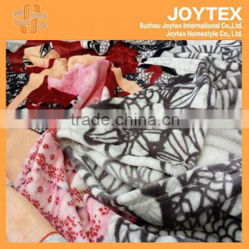 100% polyester princess printed coral fleece blanket, china factory