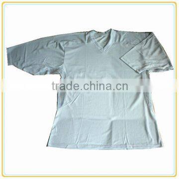 Blank white design knitted training sublimation ice hockey jersey /practice jersey for team fans