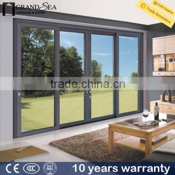 quality aluminum sliding glass interior french door