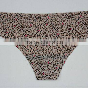 Sexy Ladies Folded Leopard Print One Piece Thong Inner Wear