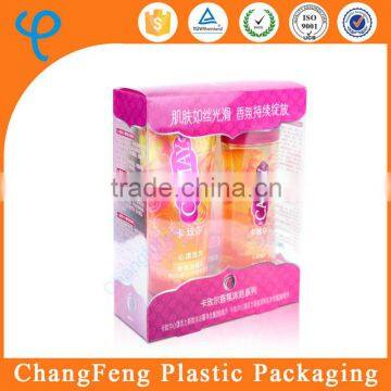 Customized Clear PVC Plastic Shampoo Packaging Box