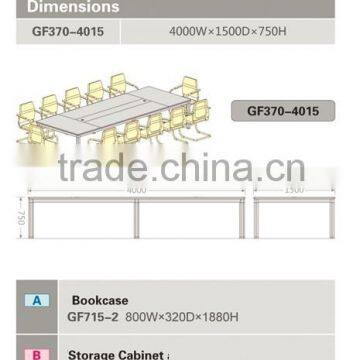 Meeting Table With Metal Legs in Office Furniture photo-2