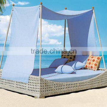 New Style Round Rattan Outdoor Bed Outdoor Swing photo-2