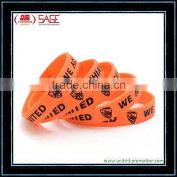 Color Filling Silicone Wristband