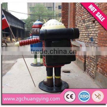 Playground Cartoon Characters Fiberglass Statue for Kids photo-3