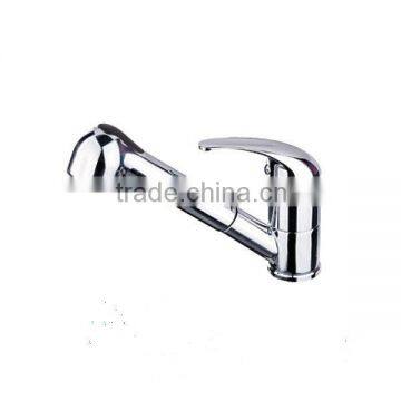 Hot sale Modern Kitchen Designs Sink Mixer Cheap Single Hole Deck Mounted Pull Out Kitchen Faucet Spray