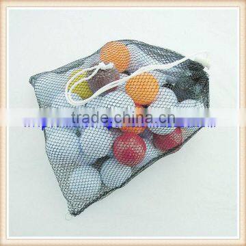 funny golf balls with portable mesh bag different logo printing