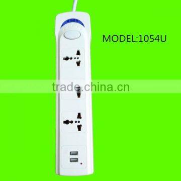 best selling products 4 outlet power strip individual switch 2 usb wall socket electric extension sockets                        
                                                Quality Choice