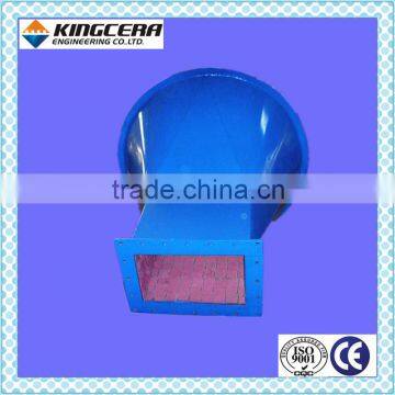 Abrasion&wear&impact resistant ceramic rubber lining mining hopper