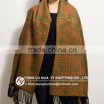 Jacquard Patternwoven 100%acrylic Cashmere Scarf India photo-3