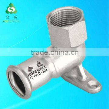 elbow with socket-press fittings