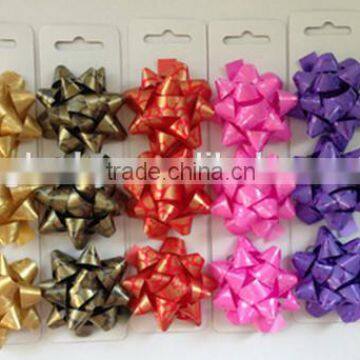PVC Glitter Ribbon /plastic Ribbon Star Bow,decorative Bow,wrap Gift Packing Bow photo-5