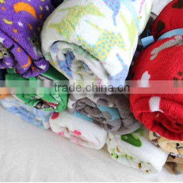 wholesale 100% Polyester Coral Fleece Travel Blanket