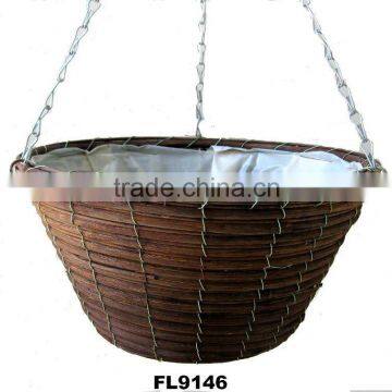 Rattan Hanging Flower Planter