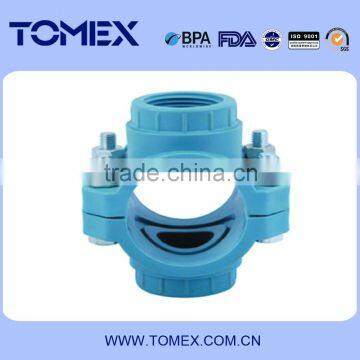 ISO 9001 pp compression fitting pp clamp saddles made in China shanghai