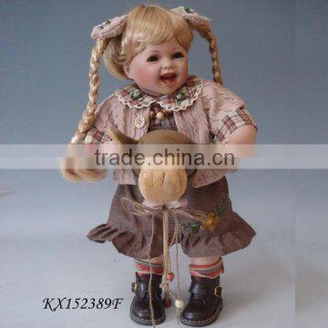 15inch High Quality standing dolls porcelain collectible doll