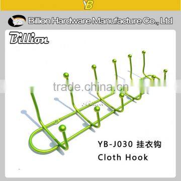 YB-J030 Wall-mounted Bathroom Metal Clothes Hook / Back Door Hanging Hook / Over the Door Hat Hanger