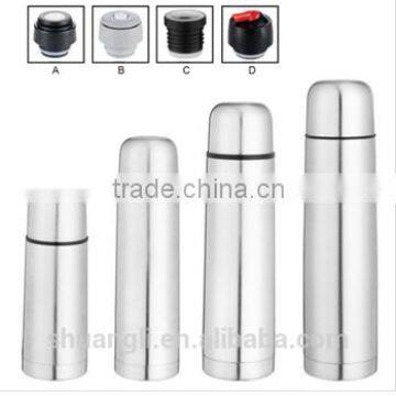 DGCCRF/LFGB /BSCI certified double wall satinless steel bullet vacuum flask