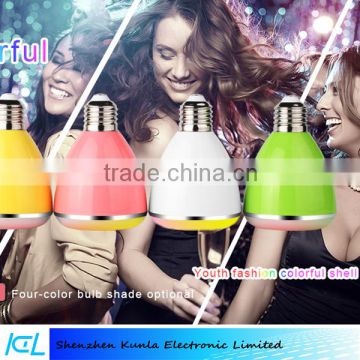 Bluetooth Smart Led Bulb Speaker Color Changing by Phone APP, bluetooth speaker led bulb