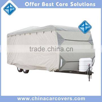 UV Resistant Waterproof Deluxe 26' - 28' Travel Trailer Cover