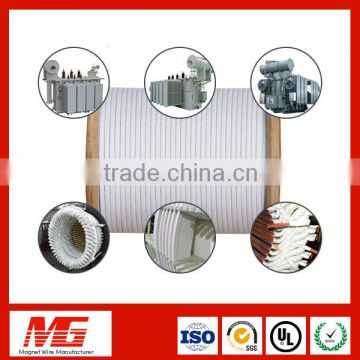 Flat Section Nomex Paper Conductor Insulation Wire for Power Equipment Aluminum Copper